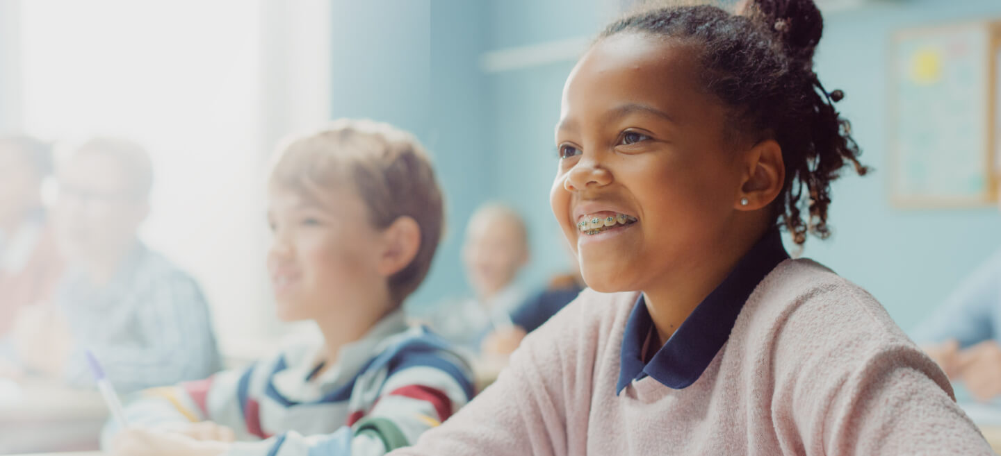 Student at learning center in Maryland